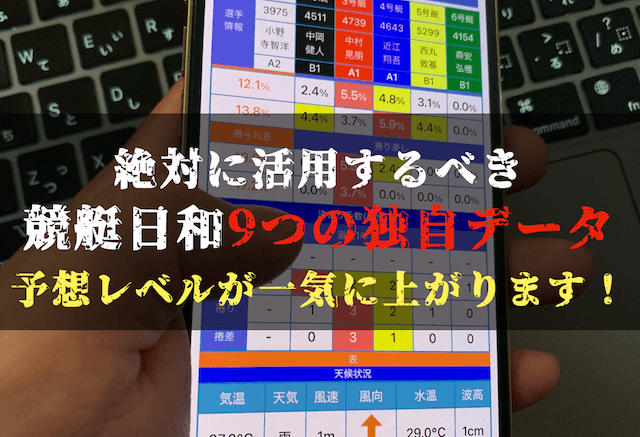 競艇日和の独自データ