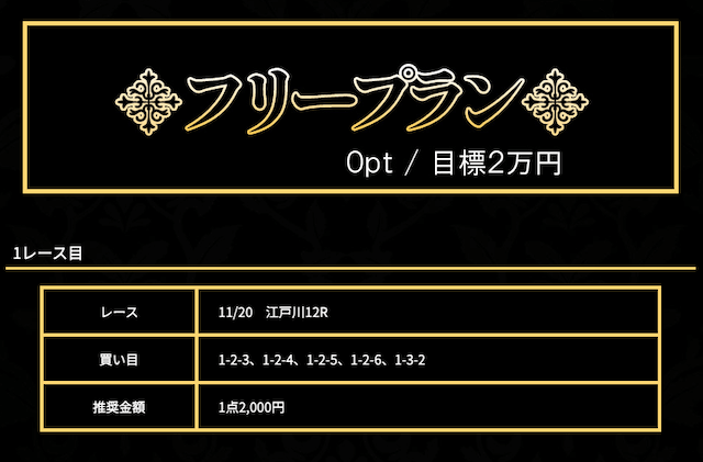 競艇の王道の無料予想（2023年11月20日）