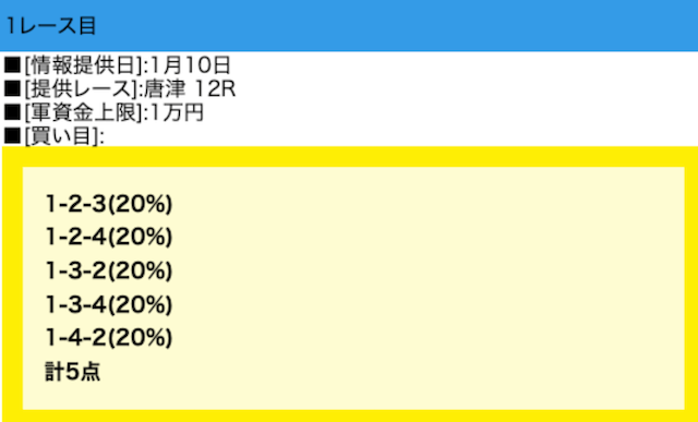 ボート66の無料予想（20250110）