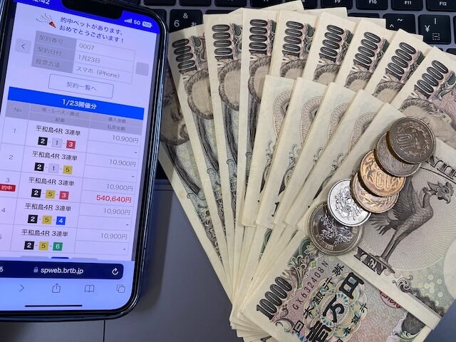 ピッタリボートAの有料予想の払戻金