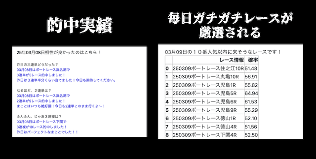 まことのAI競艇予想の的中実績